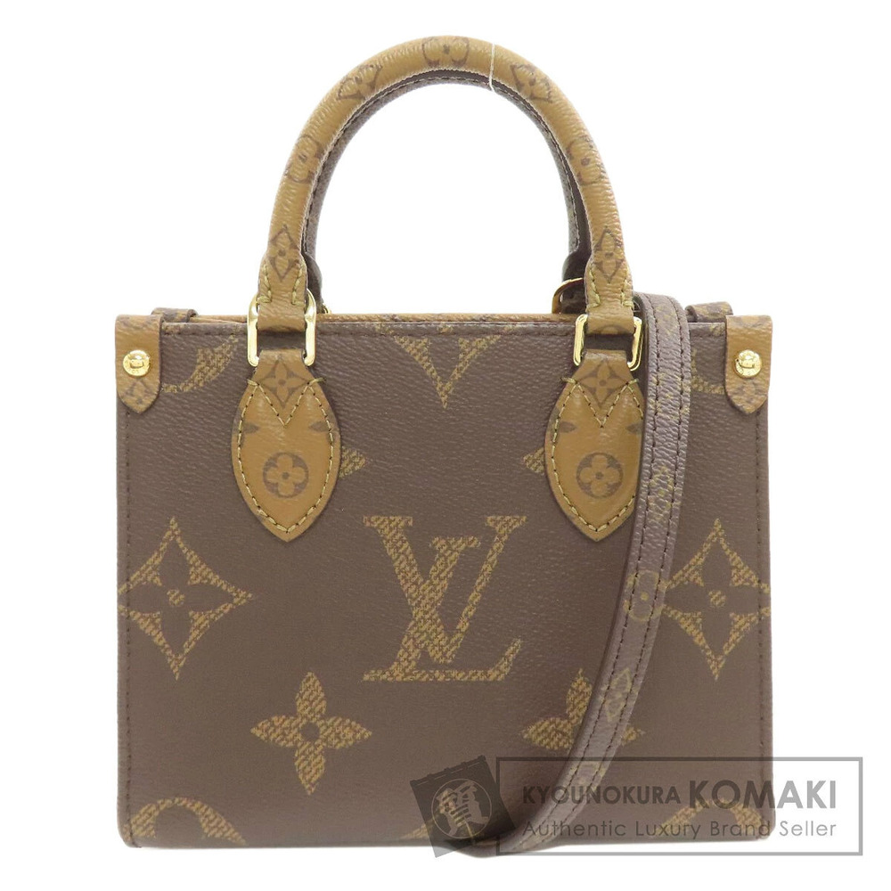 Louis Vuitton On The Go Handbag Monogram Reverse